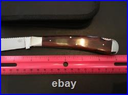 Custom Robert Bob Enders Brown Lockback like Slipjoint Folder Folding Knife