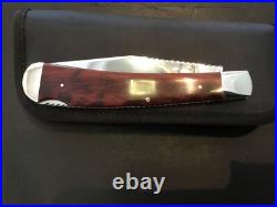 Custom Robert Bob Enders Brown Lockback like Slipjoint Folder Folding Knife