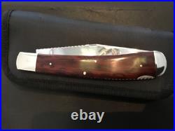 Custom Robert Bob Enders Brown Lockback like Slipjoint Folder Folding Knife