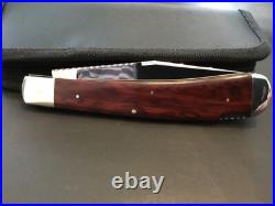 Custom Robert Bob Enders Brown Lockback like Slipjoint Folder Folding Knife