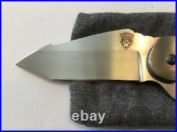 Custom Sheepdog Knives Zirconium/Carbon Flipper Folder Folding Knife