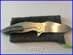 Custom Sheepdog Knives Zirconium/Carbon Flipper Folder Folding Knife