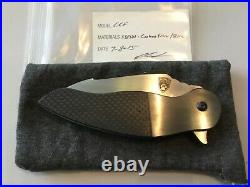 Custom Sheepdog Knives Zirconium/Carbon Flipper Folder Folding Knife