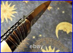 Custom Stiletto folding knife Hand Crafted, file work, Thailand Craftsman