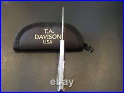Custom T. A. (Todd) Davidson Sambar Stag Barlow Slipjoint Folder Folding Knife