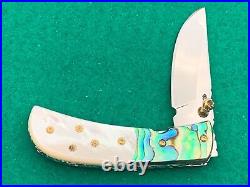 Custom Taweesak Knife Mother Of Pearl / Case None Better Museum Quality Rare 1