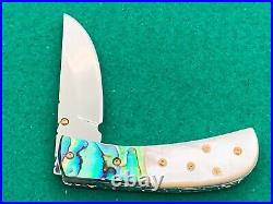 Custom Taweesak Knife Mother Of Pearl / Case None Better Museum Quality Rare 1