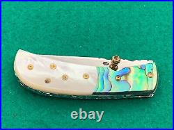 Custom Taweesak Knife Mother Of Pearl / Case None Better Museum Quality Rare 1