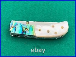 Custom Taweesak Knife Mother Of Pearl / Case None Better Museum Quality Rare 1