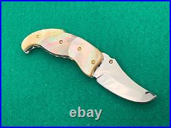 Custom Taweesak Knife Mother Pearl, Case None Better Museum Quality Rare 26