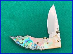 Custom Taweesak Knife Mother Pearl, Case None Better Museum Quality Rare 29