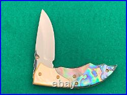 Custom Taweesak Knife Mother Pearl, Case None Better Museum Quality Rare 29