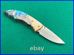 Custom Taweesak Knife Mother Pearl, Case None Better Museum Quality Rare 29