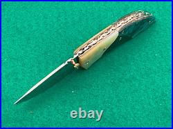 Custom Taweesak Knife Mother Pearl, Case None Better Museum Quality Rare 29