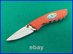 Custom Taweesak Knife Stingray, Abalone Case None Better Museum Quality Rare 25