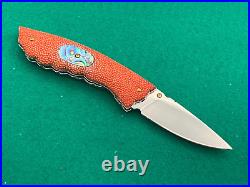 Custom Taweesak Knife Stingray, Abalone Case None Better Museum Quality Rare 25