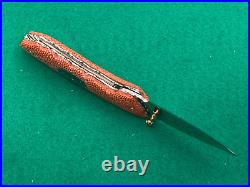 Custom Taweesak Knife Stingray, Abalone Case None Better Museum Quality Rare 25