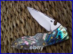 Custom Thailand Knife / Black Pearl / Abalone / New 2017