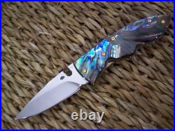 Custom Thailand Knife / Black Pearl / Abalone / New 2017