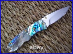 Custom Thailand Knife / Black Pearl / Abalone / New 2017