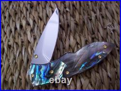 Custom Thailand Knife / Black Pearl / Abalone / New 2017