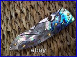 Custom Thailand Knife / Black Pearl / Abalone / New 2017
