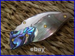 Custom Thailand Knife / Black Pearl / Abalone / New 2017