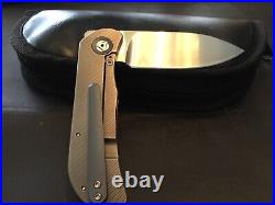 Custom Trevor Burger EXK CFL Ti/Damas Flipper Folder Folding Knife