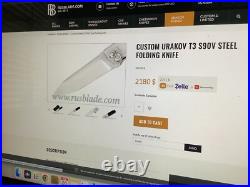 Custom Urakov T3 S90V Steel Folding Knife