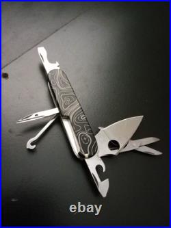 Custom Victorinox With Spyderco Dragonfly And Titanium Scales