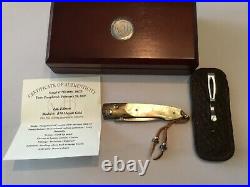 Custom William Henry Knives B10 Mayan Gold Ltd. Edition Flipper Folder Knife