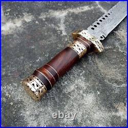 Custom handmade damascus steel viking sword