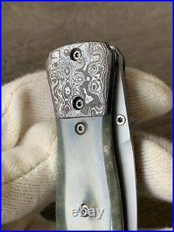 Custom made Manual folding pocket knife with jewels/