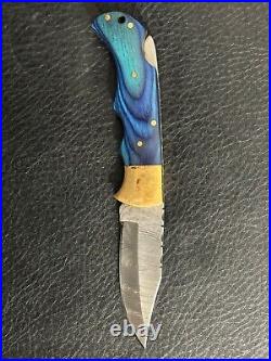 Custom timascus folding knife