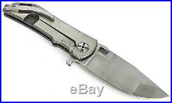 DDR Darrel Ralph Custom Dominator 35 Polished Titanium 3.5 Folding Knife New