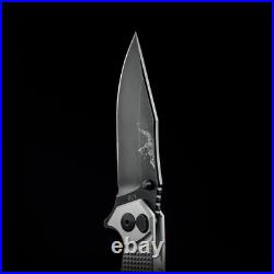DEFCON x Half Face Blades Crow Folder Knife LE 300