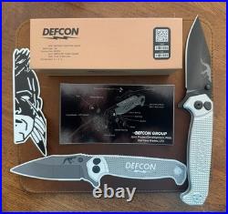 DEFCON x Half Face Blades Crow Folder Knife LImited Edition #142 of 300 New