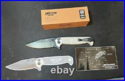 DEFCON x Half Face Blades Crow Folder Knife LImited Edition #163 of 300 New