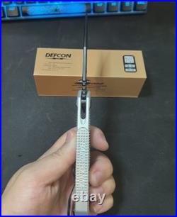 DEFCON x Half Face Blades Crow Folder Knife LImited Edition #163 of 300 New
