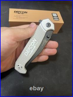 DEFCON x Half Face Blades Crow Folder Knife LImited Edition #163 of 300 New