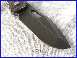 DSK TACTICAL GF2 CPM 154 Acid Washed Blade With Custom Handle Scales