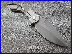 DSK Tactical/Dan Sullivan Knives Megalodon, Overbuilt 4 5/8 Blade, Mokuti Clip