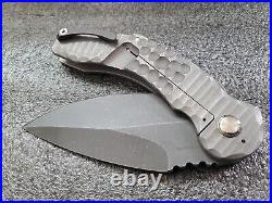 DSK Tactical/Dan Sullivan Knives Megalodon, Overbuilt 4 5/8 Blade, Mokuti Clip