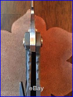 Dalibor Bergam Full Titanium Sculpted Integral Draco Custom Knife CPM 3V