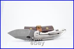 Dalibor Draco Integral, CPM 3V Acid Washed Blade, Orange Peel Texture