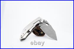 Dalibor Draco Integral, CPM 3V Acid Washed Blade, Orange Peel Texture