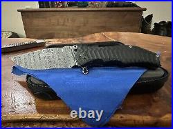 Darrel Ralph Gun Hammer Bowie Assisted Knife DLC Titanium (4 Damascus)