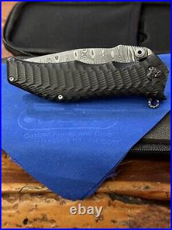 Darrel Ralph Gun Hammer Bowie Assisted Knife DLC Titanium (4 Damascus)