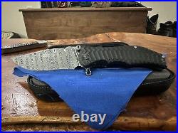 Darrel Ralph Gun Hammer Bowie Assisted Knife DLC Titanium (4 Damascus)