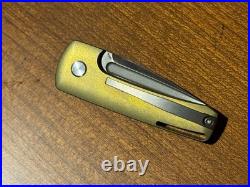 Darriel Caston HARLOCK Custom Knife Titanium Ano
